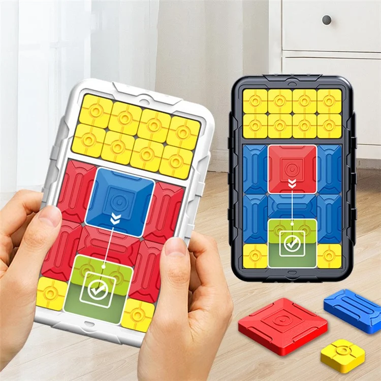 11843 Bambini Klotski Puzzle Slide Gioco da Tavolo Labirinto Gioco di Blocchi Sliding Puzzle Gioco Giocattolo Educativo Precoce (Versione per Due Persone)
