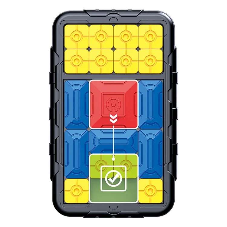 11843 Bambini Klotski Puzzle Slide Gioco da Tavolo Labirinto Gioco di Blocchi Sliding Puzzle Gioco Giocattolo Educativo Precoce (Versione per Due Persone)