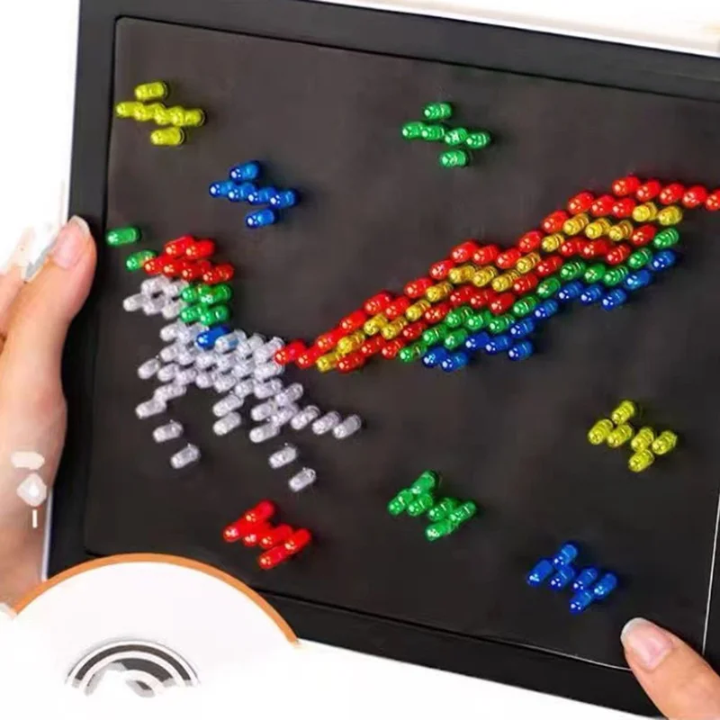 180PCS Kids DIY 3D Magic Light LED Panel Construction Toys Children Educational Building Blocks