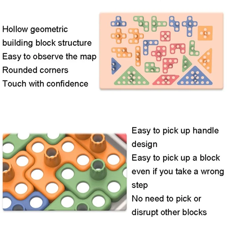 Juego de Bloques de Construcción Juego Educativo Juguete Para Niños (sin Batería)