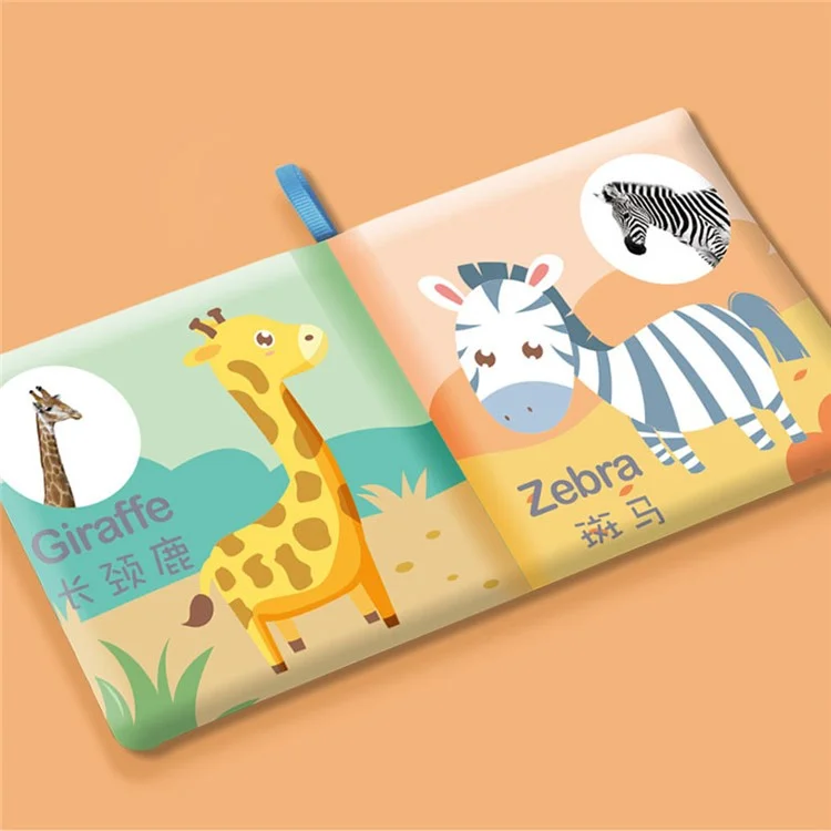 026 8-Sides Learning Book for Babies, Toddlers Washable Games Book Educational Toys (No FDA, BPA-Free) - Vegetables
