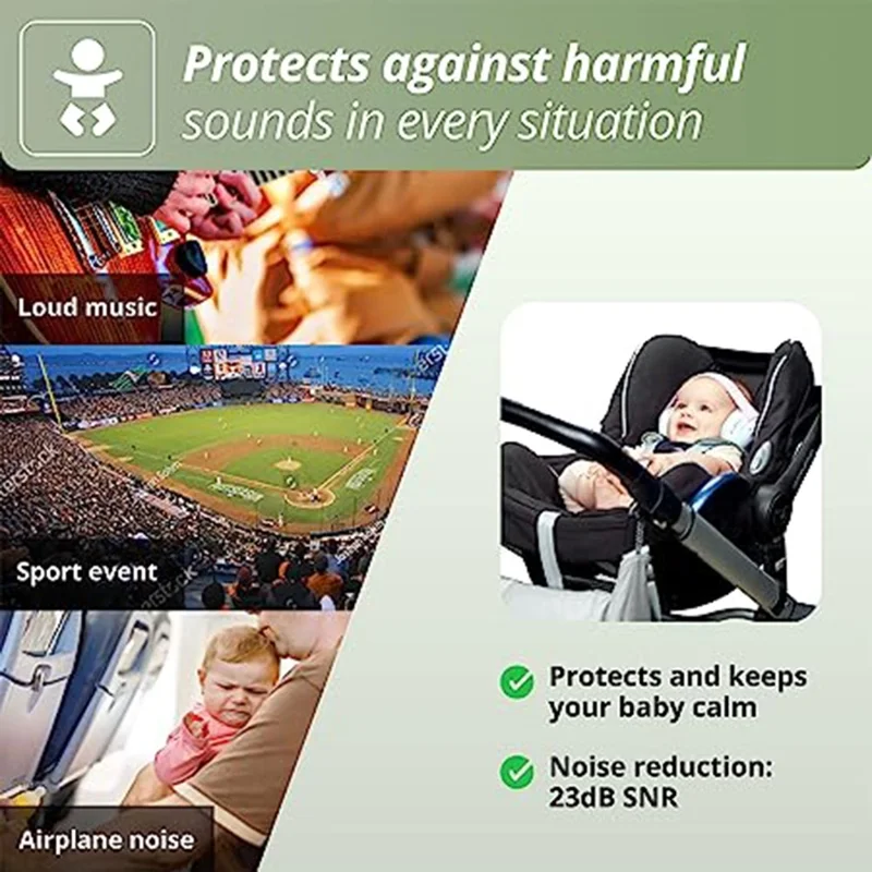 Baby Ear Protection Noise Reduction Earmuff Infant Hearing Protection Sleep Earmuff - Blue