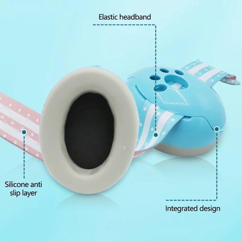 Baby Ear Protection Noise Reduction Earmuff Infant Hearing Protection Sleep Earmuff - Blue