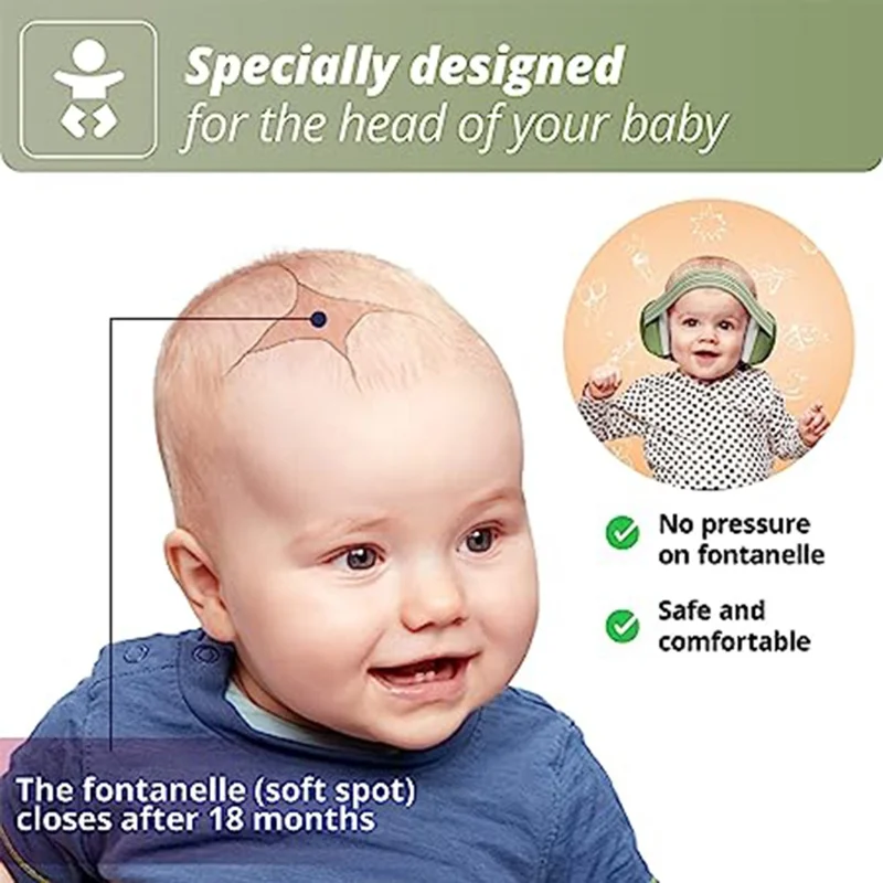 Baby Ear Protection Noise Reduction Earmuff Infant Hearing Protection Sleep Earmuff - Black