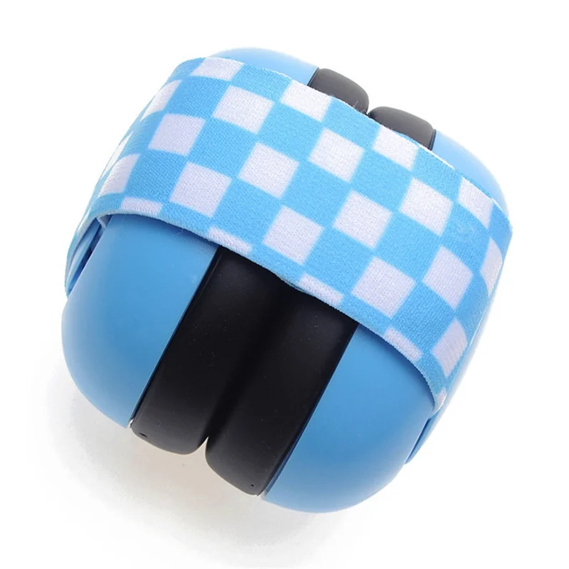 Elastic Band Baby Noise Reduction Earmuff Infant Hearing Protection Sleep Earmuff - Blue