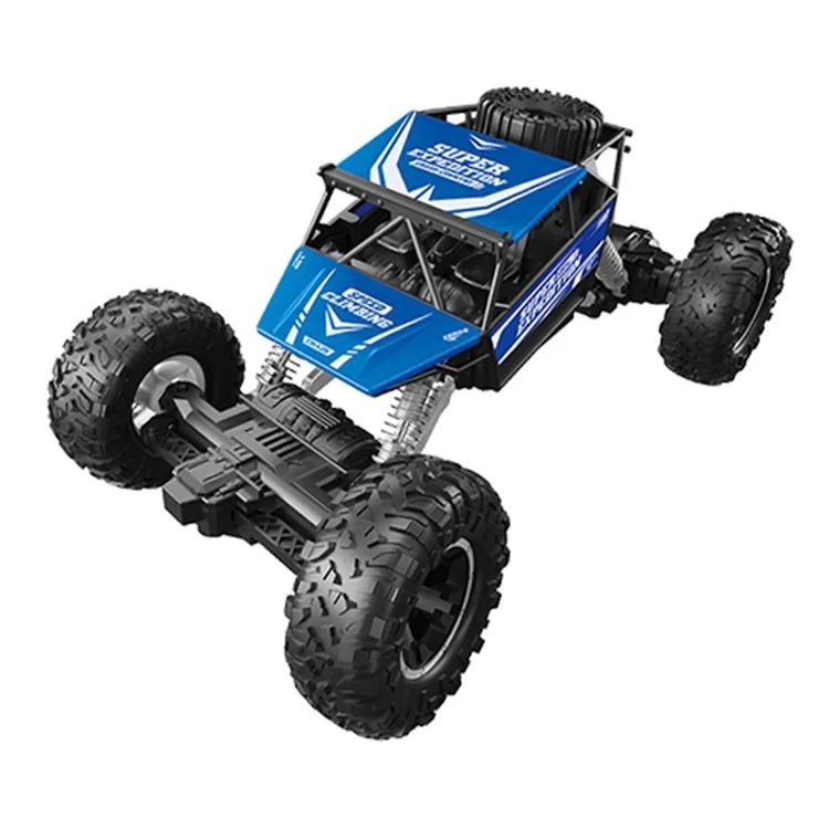 LX222 Alliage Enfants 1 / 18 4ch RC Véhicule Tout-terrain Délige Crimping Cart Toy 2.4g Modèle de Voiture Électrique Toys - Bleu