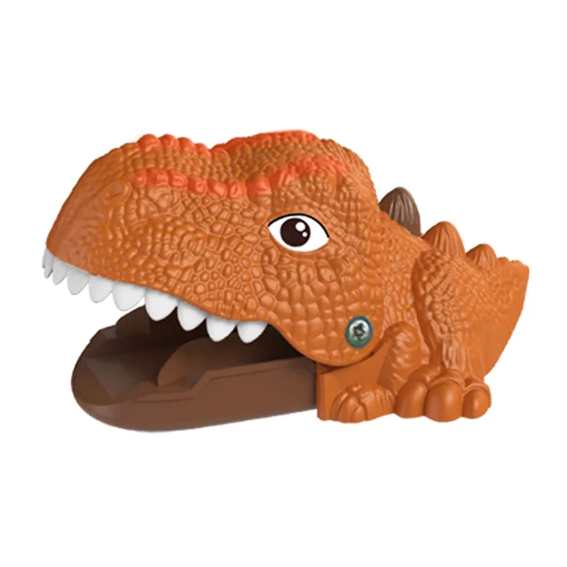 JJ910 Press Ejection Dinosaur Pull Back Car Dinosaur Animal Catapult Launcher Kids Toy - Yellow