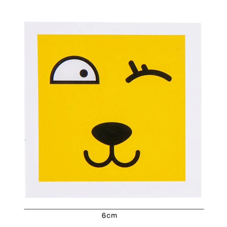 Hölzerne Ausdrücke Matching-Würfel-Puzzle Baustein Spielzeug Montessori Bildungsspielzeug für Kinder 