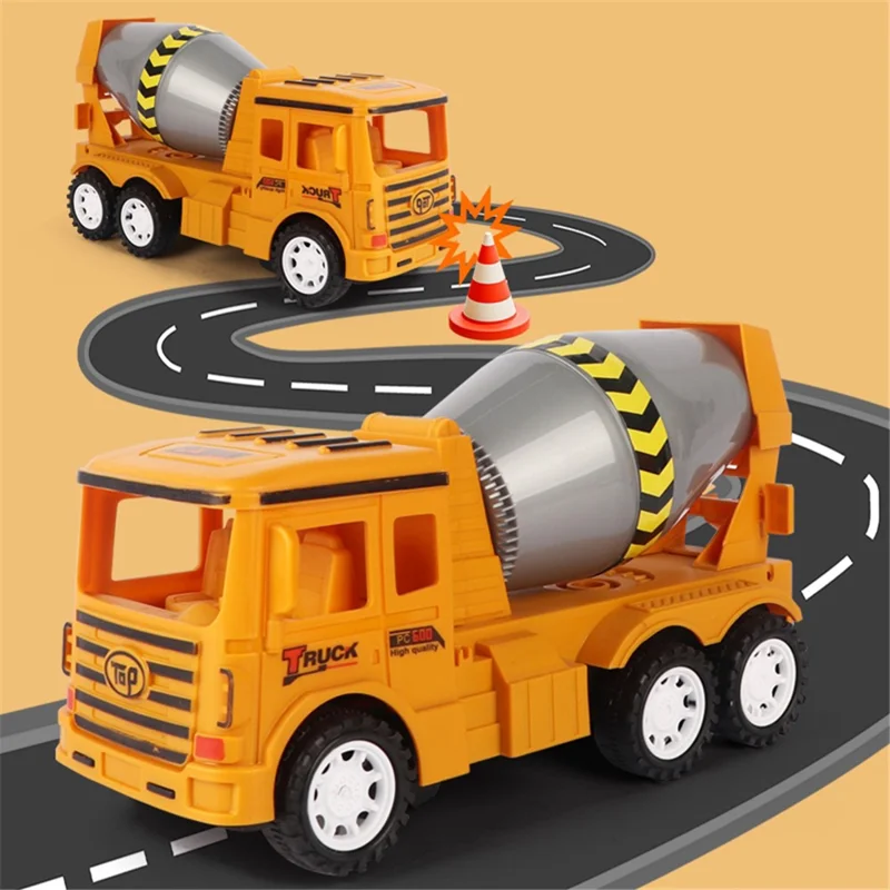 Cement Mixer Truck Toy Electric Engineering Construction Truck with Light Sound Kids Toy Gift ST - Dump Truck