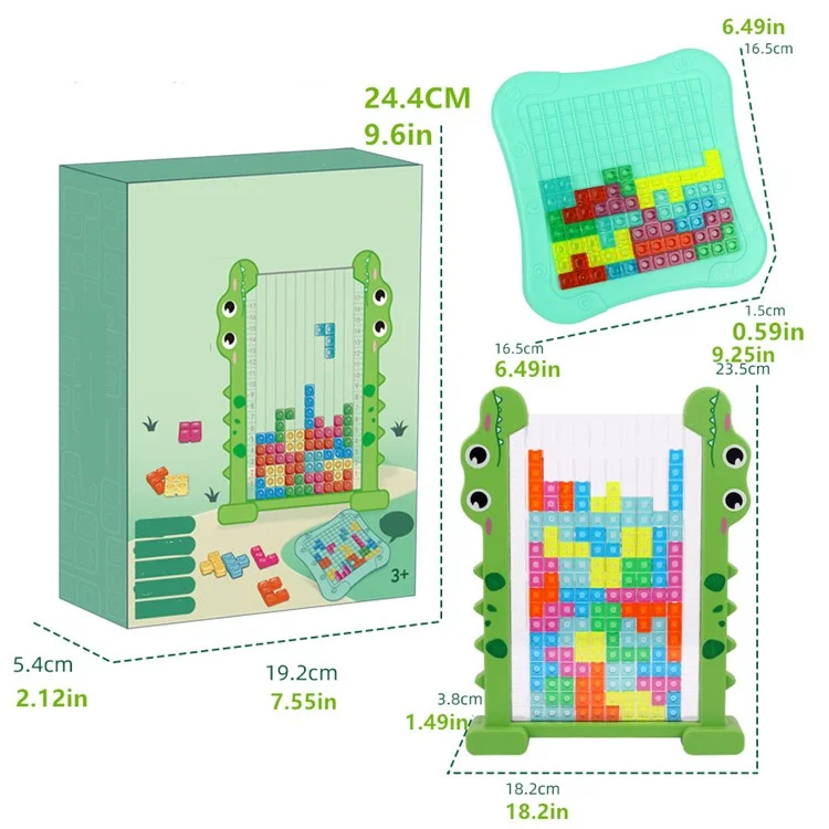 2-in-1 3d-block-puzzle Spielzeug Logisches Denken Training Kinder Pädagogischer Spielzeug Für Kinder-kind-desktop-spiel - HJ3805