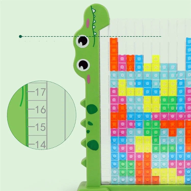 2-in-1 3D Block Puzzle Toy Logical Thinking Training Kids Educational Toy Parent-Child Desktop Game - HJ3805