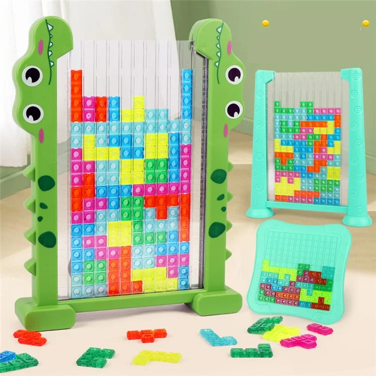 Brinquedo Educativo de Quebra-cabeça 3D em Blocos - HJ3803