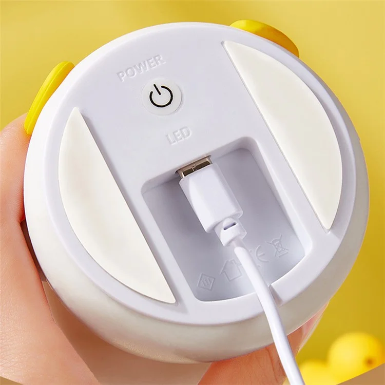 Luce colorata per camera da letto Mini Duck Shape Bedside Tap Lamp Caricamento USB Luce notturna a LED