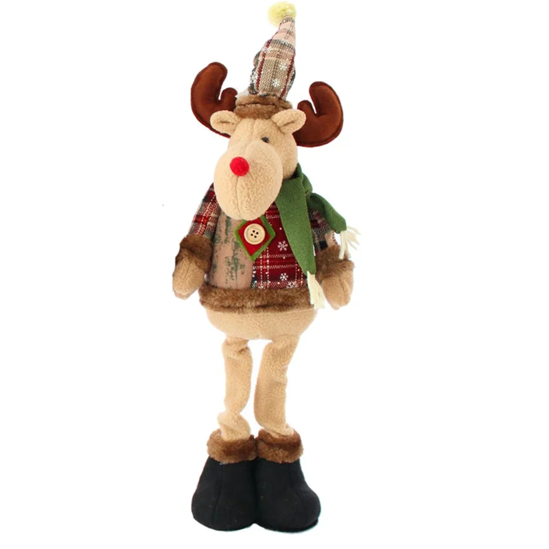 1707 Xmas Decoration Christmas Ornament Lint Doll Home Desktop Holiday Decor Gift - Elk