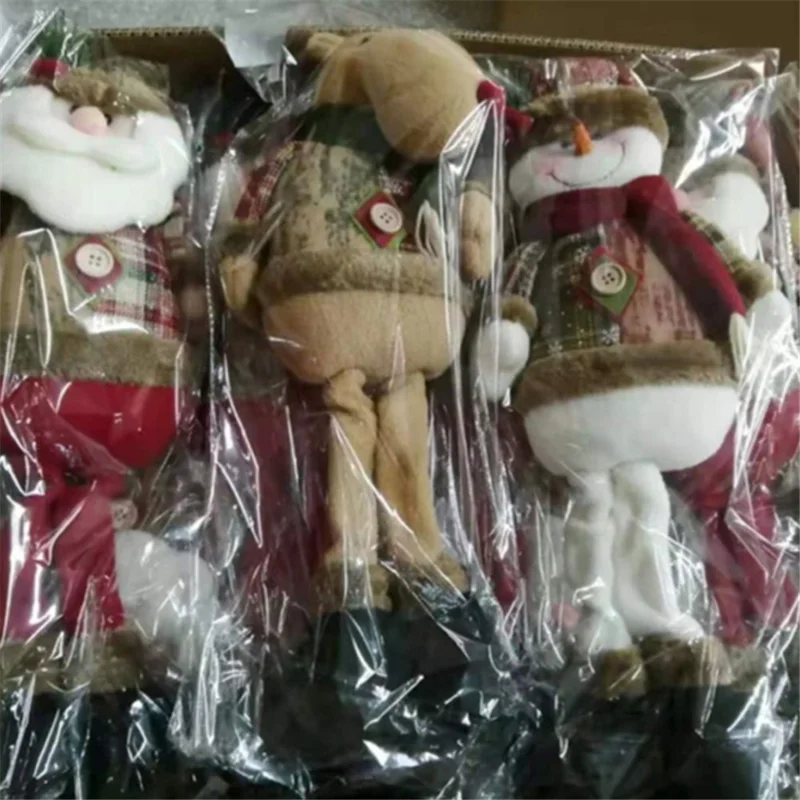 1707 Xmas Decoration Christmas Ornament Lint Doll Home Desktop Holiday Decor Gift - Elk