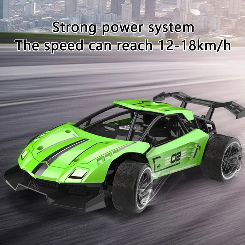 1:16 2.4G Simulation RC Car Rechargeable High Speed Remote Control Car Boys Toy - 8003 Silver
