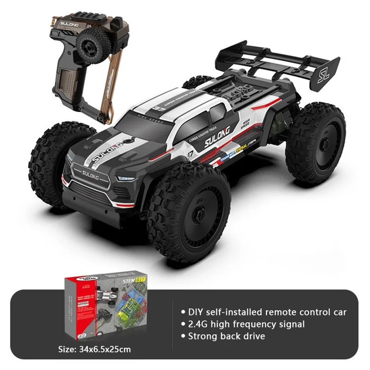 Sulong 1: 18 DIY RC Car 2.4G Controle Remoto Montagem Car Crionos Meninos Brinhamento - No.8 Veículo Off-road