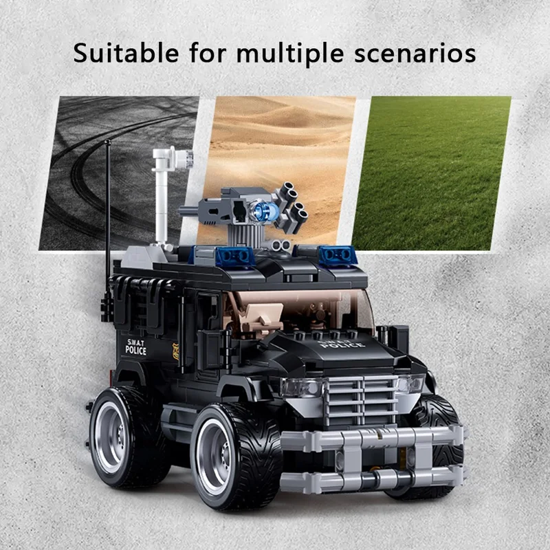 SLUBAN Remote Control Car Building Blocks Toy Kit Kid Boy Birthday Gift - B1155