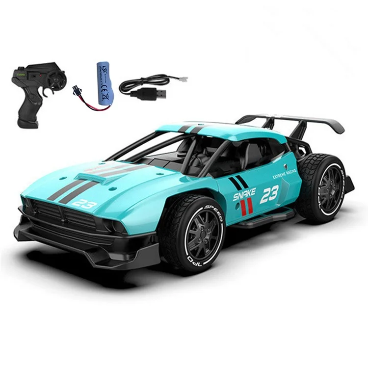 1:24 2.4G Auto da Corsa Radiocomandata Giocattolo ad Alta Velocità Drift RC Modello Veicolo - SL-3357 Blu Acqua