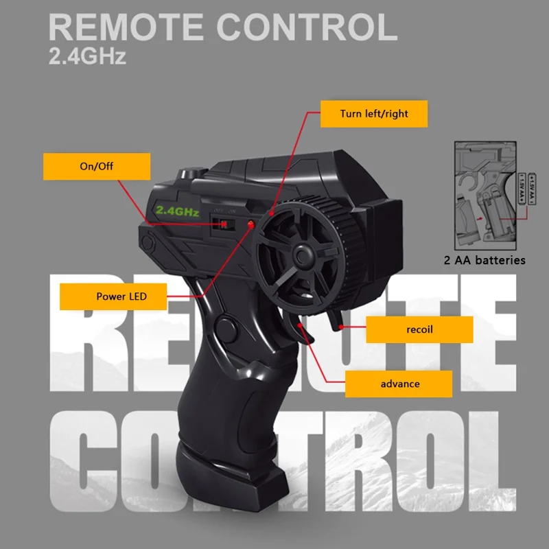 1: 24 2.4g Control Remoto Racing Toy Juguete Drift de Alta Velocidad Modelo de Vehículo RC - SL-6001 Amarillo