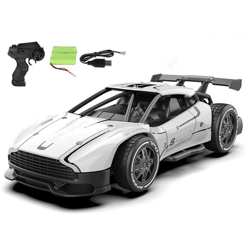 1:24 2.4G Ferngesteuertes Rennwagen-Spielzeug mit hoher Geschwindigkeit und Drift-RC-Fahrzeugmodell - SL-60014 Weiß