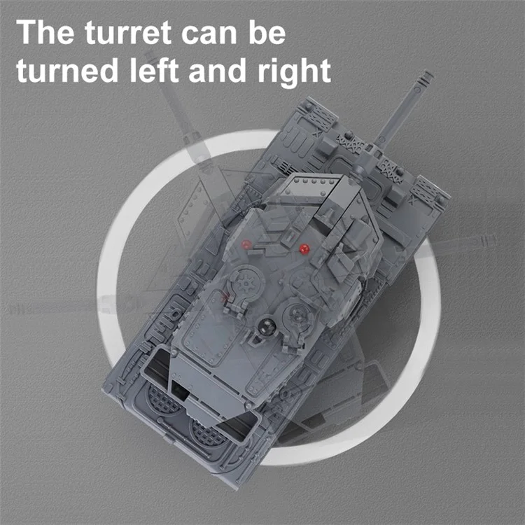 777-584 6 Channels Children 2.4G Remote Control Battle Tank Toy Simulation Model - Brown