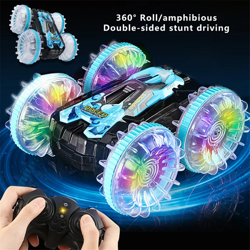 Carro RC Stunt Rotativo 2.4G YL-92 Brinquedo de Natal para Crianças - Laranja