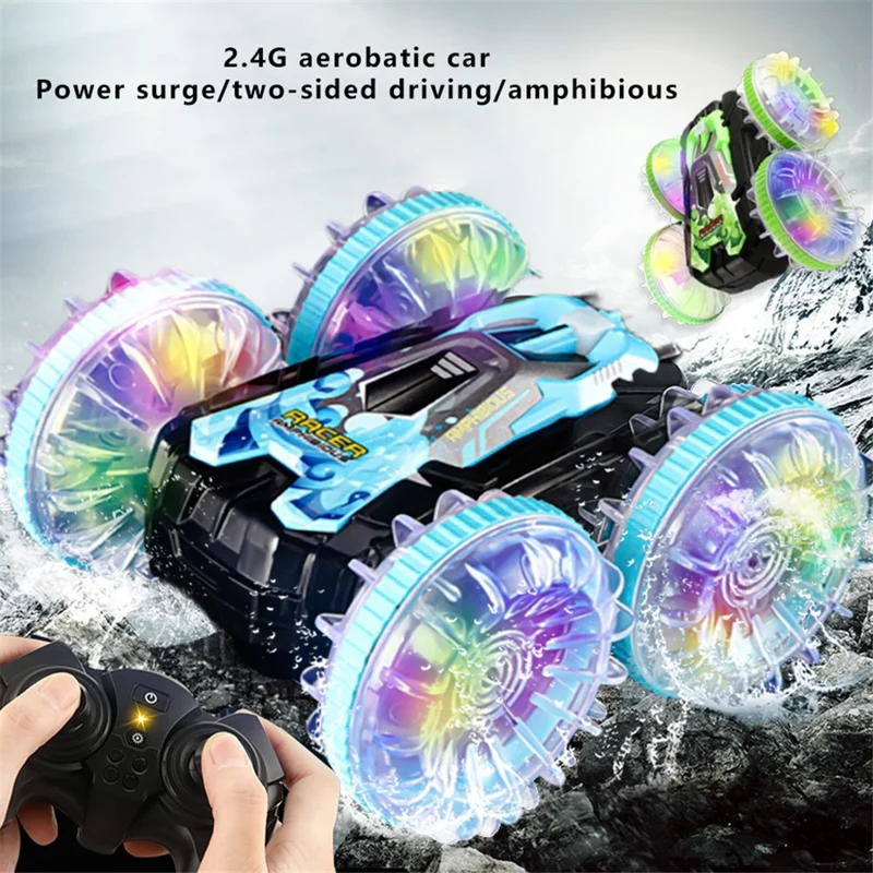 Carro RC Stunt Rotativo 2.4G YL-92 Brinquedo de Natal para Crianças - Laranja