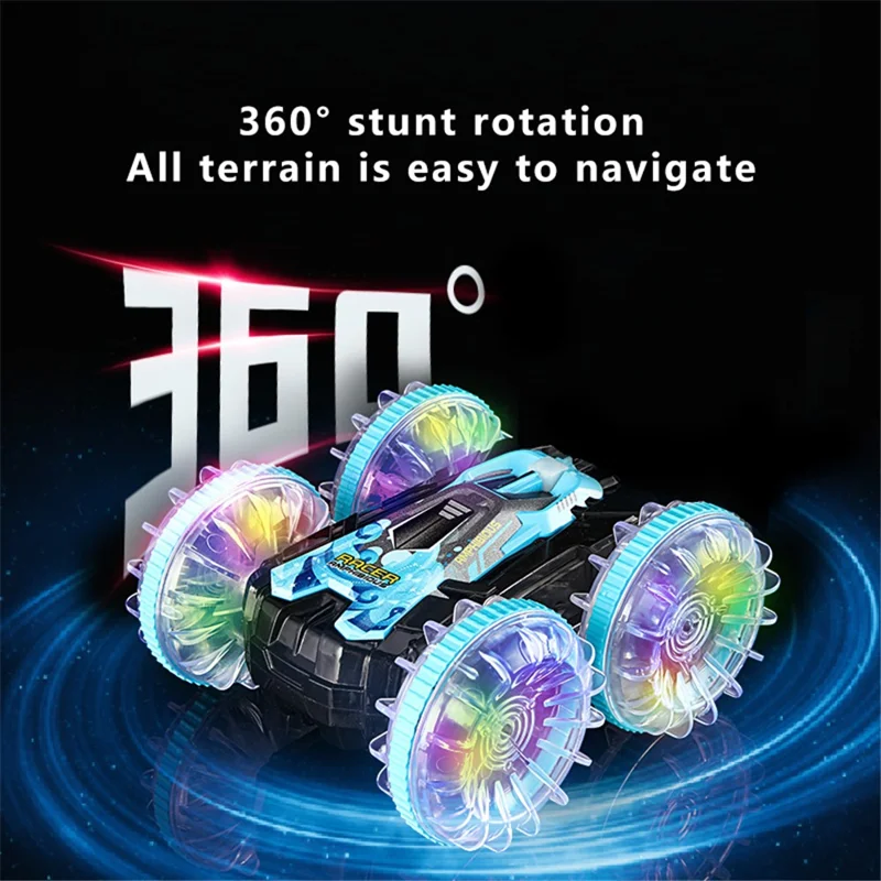 Carro RC Stunt Rotativo 2.4G YL-92 Brinquedo de Natal para Crianças - Laranja