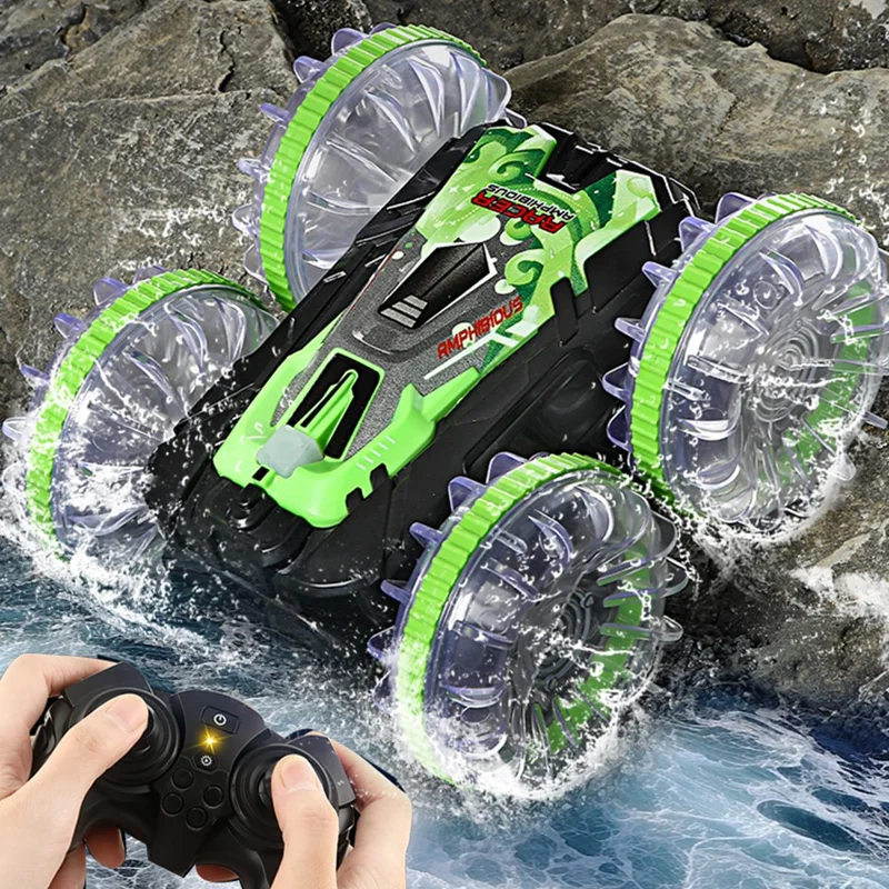 Carro RC Stunt Rotativo 2.4G YL-92 Brinquedo de Natal para Crianças - Laranja