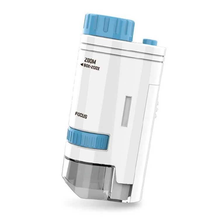 8609 Kids Microscope Toy Preschool Science Toy Handheld Outdoor Observation Microscope - Blue