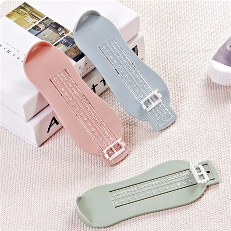 Dispositivo de medición de pies ABS Baby Foot Length Measure Tool Kids Shoes Size Measuring Gauge - Rosa