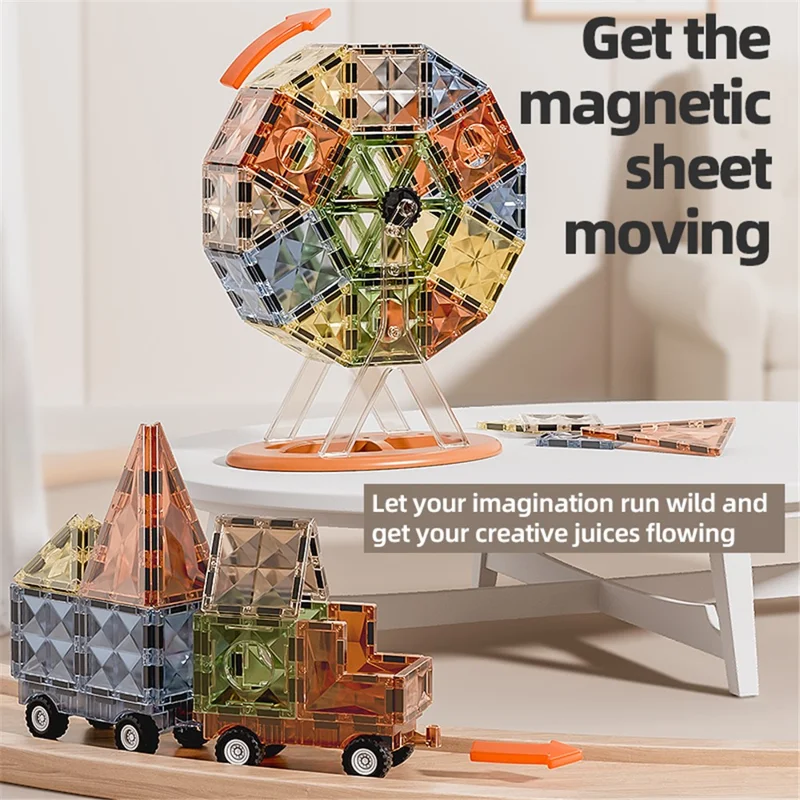 DIGE 9904 100Stück / Set Frühe Bildung für Kinder Magnetische Stapelblöcke Kinder Magnet Puzzle Spielzeug