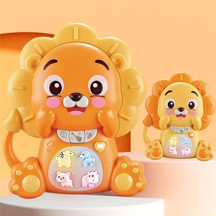 Juguetes Musicales para Niños Juguetes Eléctricos para Niños Pequeños Niñas Niños Regalos de Cumpleaños - León (Color Aleatorio)