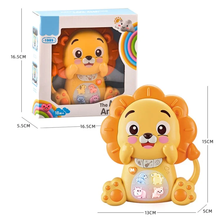 Juguetes Musicales para Niños Juguetes Eléctricos para Niños Pequeños Niñas Niños Regalos de Cumpleaños - León (Color Aleatorio)