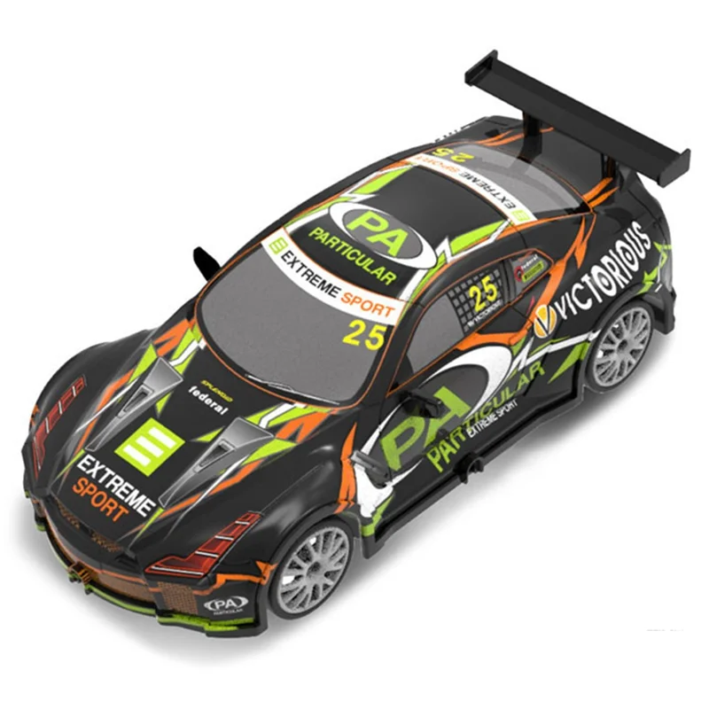 1:20 4WD Drift 2.4G Remote Control Racing Car Model with Light Children Toy - 103-1 Green