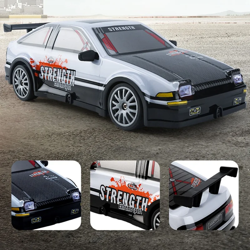 1:20 4WD Drift 2.4G Remote Control Racing Car Model with Light Children Toy - 103-1 Green