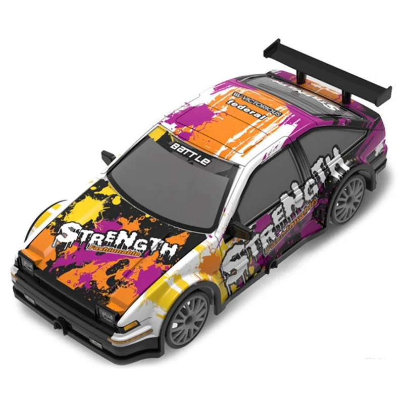 1:20 4WD Drift 2.4G Remote Control Racing Car Model with Light Children Toy - 102-1 Orange