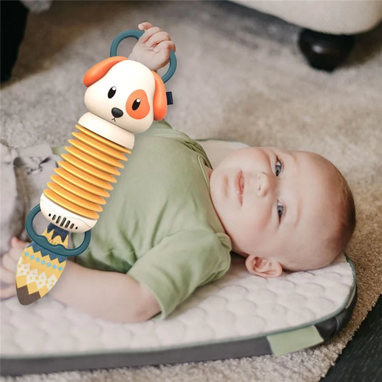 Cartoon Animal Shape Baby Accordion Toy Infant Grip Training Music Enlightenment Instrument Toy - Dog