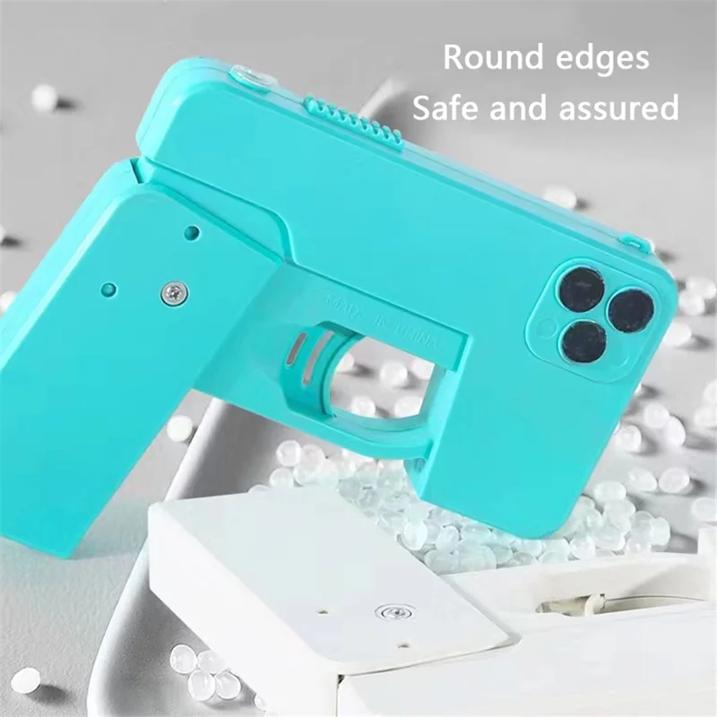 8093 Double Nozzle Foldable Water Gun for Children Outdoor Water Fight Toy - Orange