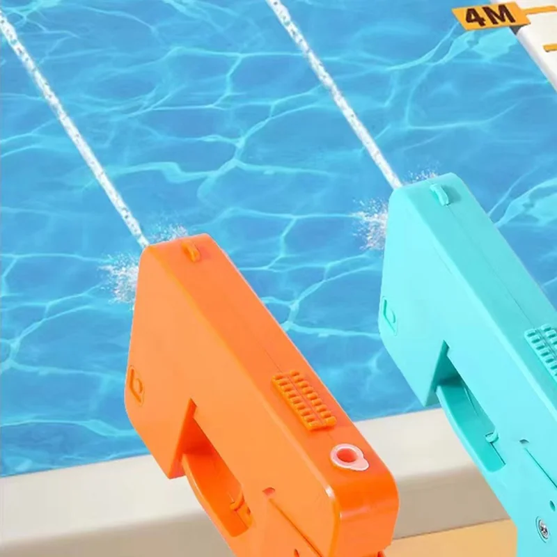 8093 Double Nozzle Foldable Water Gun for Children Outdoor Water Fight Toy - Orange