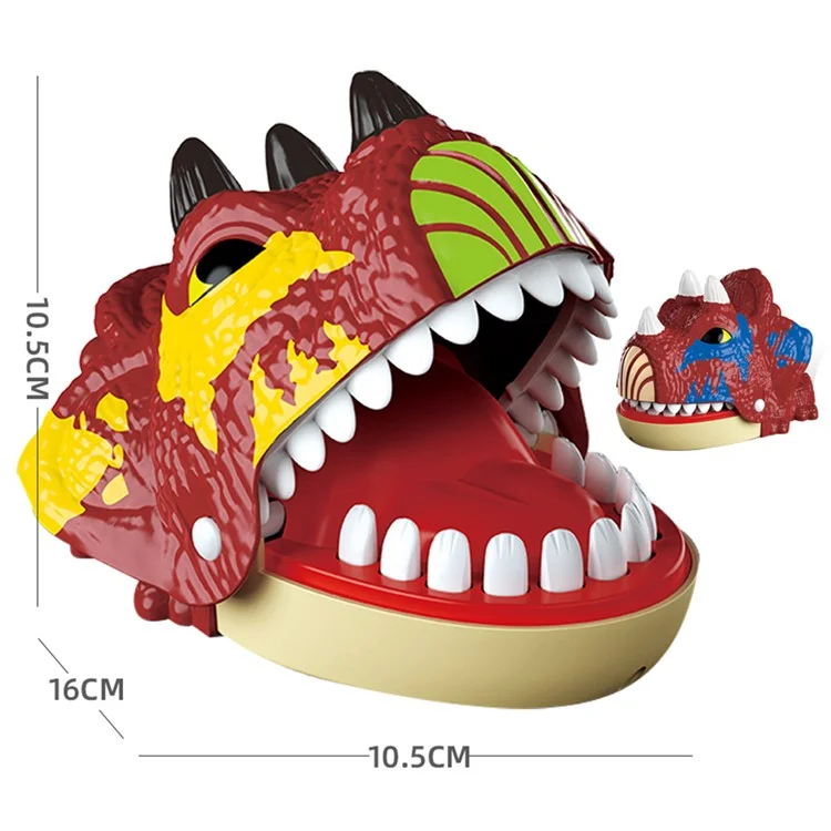 Dinosaurier-Zähne Beißender Finger-Streich-Spielzeug Eltern-Kind-interaktives Tischspiel - X023-51-1 / Zufällige Farbe