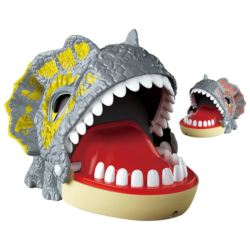 Dinosaur Teeth Biting Finger Prank Toy Parent-Child Interactive Table Game - X023-53-1 / Random Color