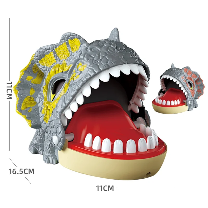 Dinosaur Teeth Biting Finger Prank Toy Parent-Child Interactive Table Game - X023-53-1 / Random Color