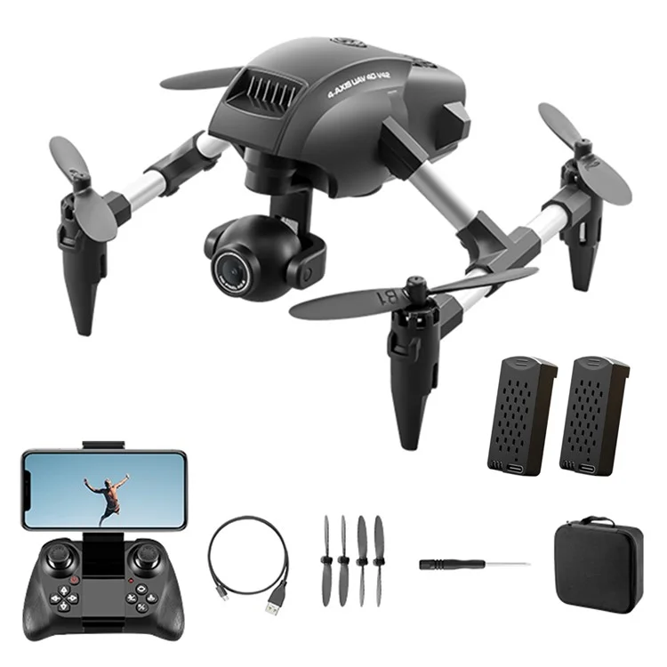 4DRC V42 Dual HD Cameras Drone Altitude Hold One-Key Return RC Quadcopter, 2 Batteries