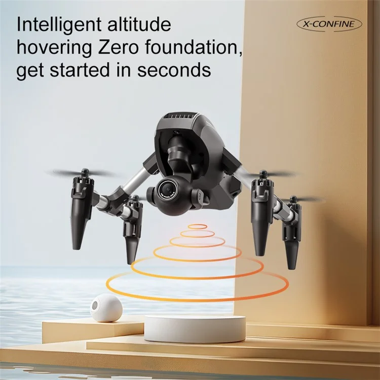 4DRC V42 Dual HD Cameras Drone Altitude Hold One-Key Return RC Quadcopter, 2 Batteries