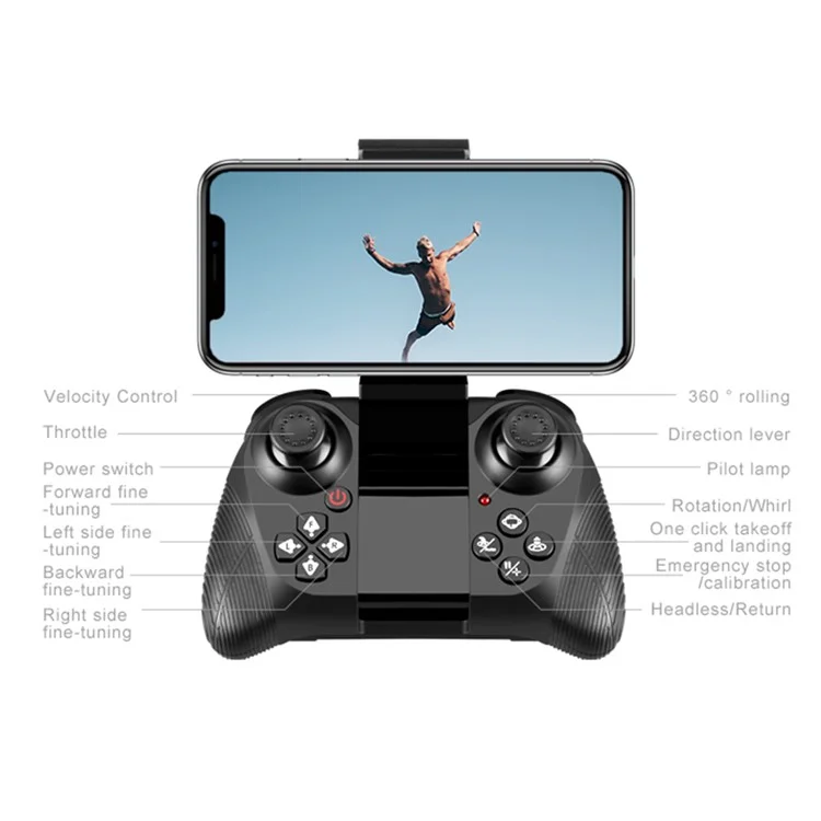 4DRC V42 Dual HD Cameras Drone Altitude Hold One-Key Return RC Quadcopter, 2 Batteries