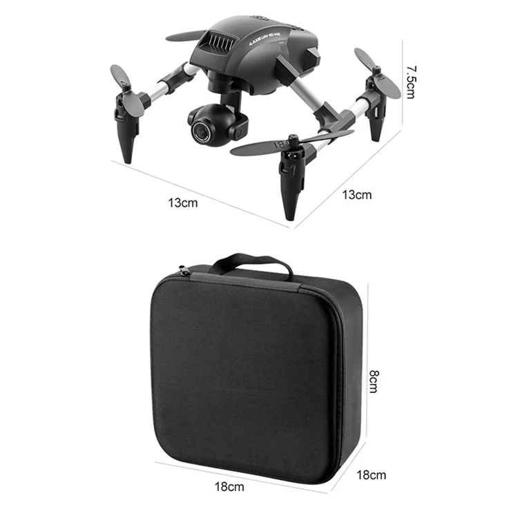 4DRC V42 Dual HD Cameras Drone Altitude Hold One-Key Return RC Quadcopter, 2 Batteries