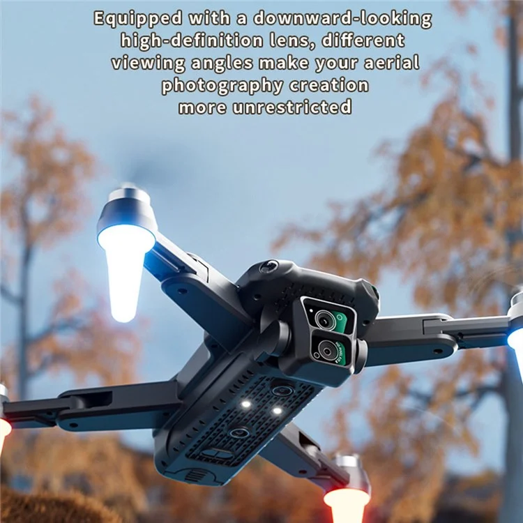 4DRC F14 Obstacle Avoidance ESC HD Dual Camera Brushless Motor Folding RC Drone, 2 Batteries - Серый Белый