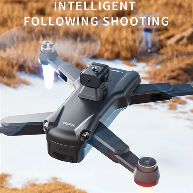 4DRC F14 Obstacle Avoidance ESC HD Dual Camera Brushless Motor Folding RC Drone, 2 Batteries - Серый Белый